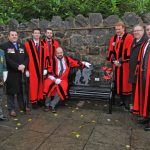 Unveiling of Somme Memorial Benches