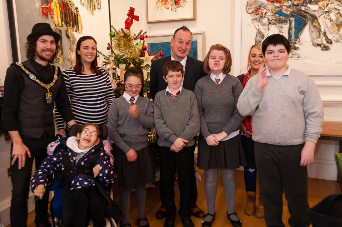 Lisanally Special School visit Santa