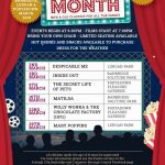 Movie Month flyer movies