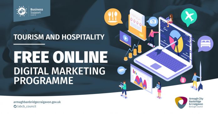 2356. ABC CORONAVIRUS FB POST 1200 x 630 SIGNPOST GRAPHICS BUSINESS FREE ONLINE DIGITAL MARKETING Tourism and Hospitality businesses encouraged to sign up to free Online Digital Marketing Course