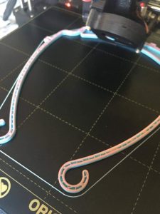 3D printed face shield frame