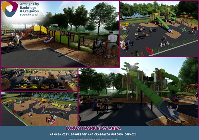 PHASE 3 PLAY PARKS - LURGAN PARK REV 6F 3D 1 Lurgan Park Play Park