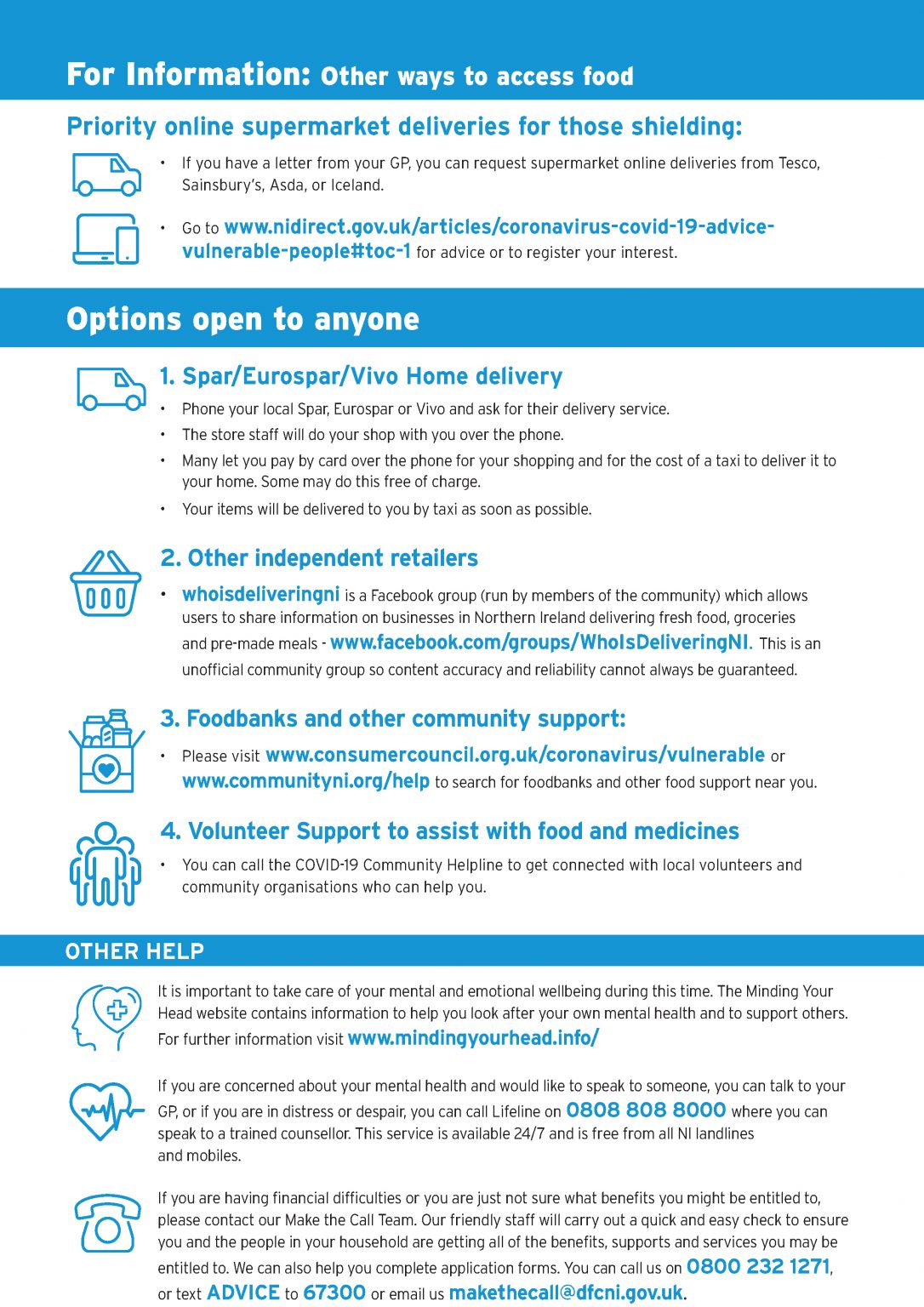 For Information: Other ways to access food