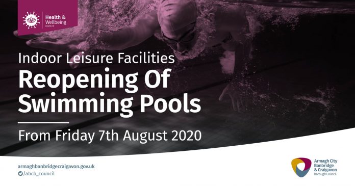 2356. ABC CORONAVIRUS FB POST 1200 x 630 SIGNPOST GRAPHICS REOPENING OF THE SWIMMING POOLS Swimming pools reopening from Friday 7th August