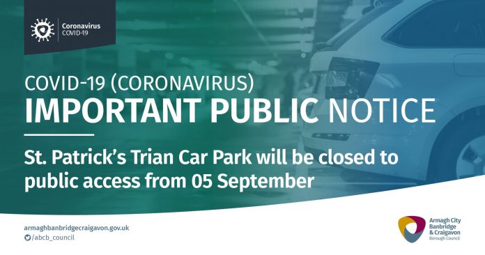 2356. ABC CORONAVIRUS FB POST 1200 x 630 SIGNPOST GRAPHICS CAR PARK TRIAN St. Patrick’s Trian Car Park