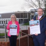 Lord Mayor, Councillor Kevin Savage is joined by Chairman of the Armagh, Banbridge and Craigavon Sports Forum, Edith Jamison, to officially launch the second set of workshops as part of the Coach Education and Club Development Programme for 2020/21.