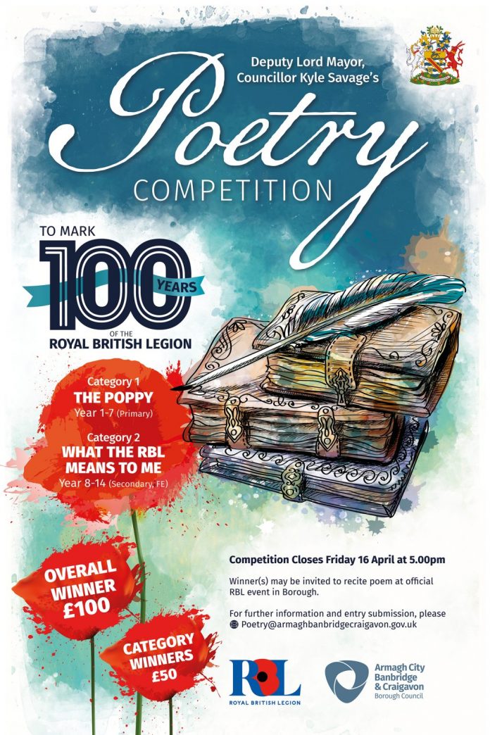 2577. POETRY COMPETITION CELELBRATING 100 YEARS RBLI V4 Resize Poetry competition advert