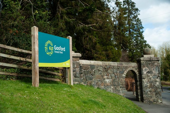 Picture of the entrance of Gosford Forest Park