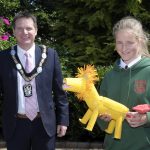 Lord Mayor Alderman Glenn Barr with P5-7 category winner