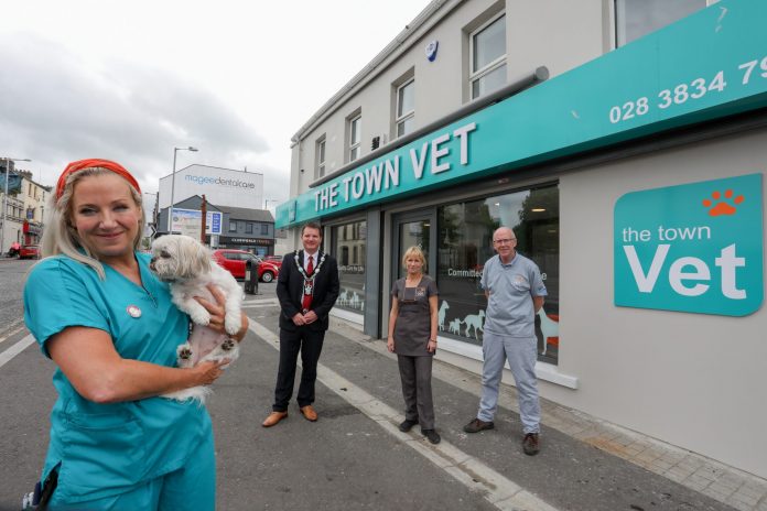 Pictured at The Town Vet Clinic in Lurgan