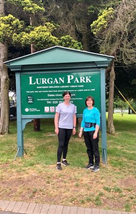 Catherine Thompson & Friend Roisin McMullan