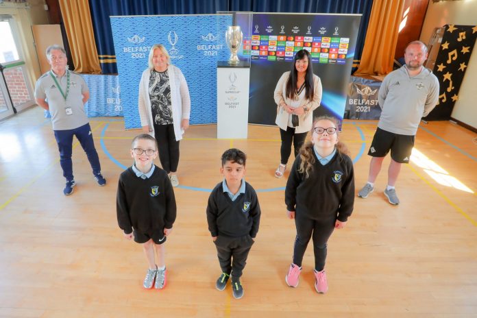 UEFA Super Cup visits Carrick Primary School image