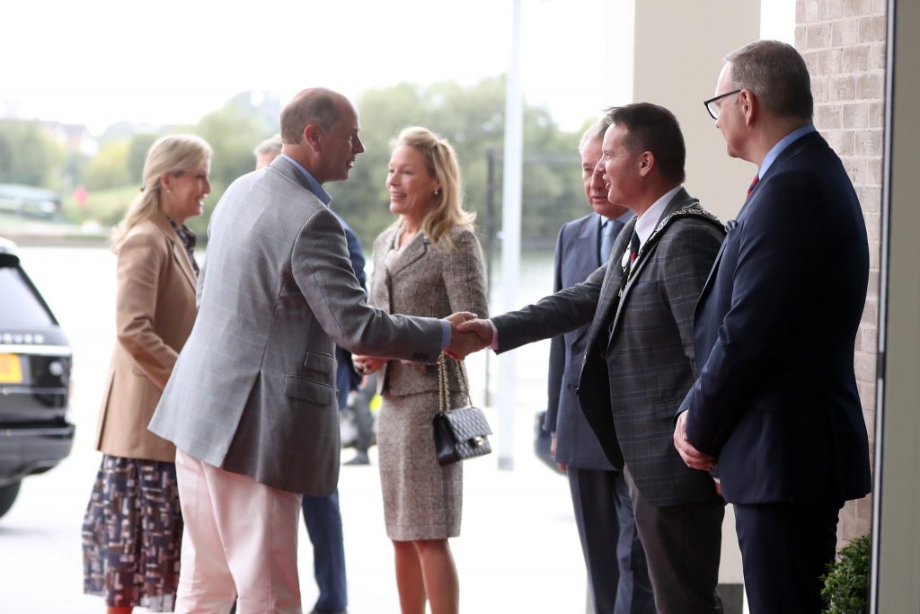 The Earl and Countess of Wessex officially open Northern Irelands Flagship Leisure Facility South Lake Leisure Centre