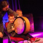 Boy playing drum Image