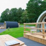 Glamping pods at Gosford