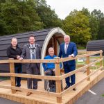 Glamping pods at Gosford