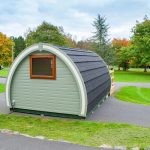 Glamping pods at Gosford