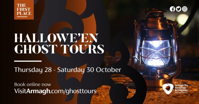 2887. VISITARMAGH HALLOWEEN GHOST TOURS 2021 1200x6303 lantern Ghost tours advert