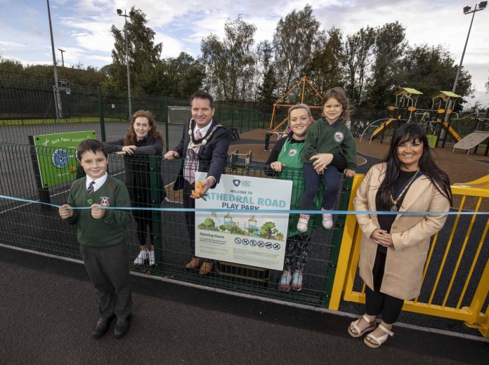 Cathedral Road Play Park is officially open