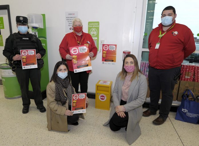 Pictured in Asda, Portadown