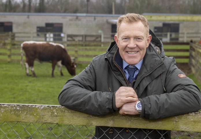 Adam Henson pictured at Tannaghmore Rare Breeds Animal Farm