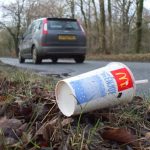 Image of litter on road