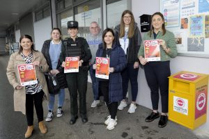 Pictured at Corcrain Community Hub in Portadown, Fiona McNally (NI Housing Executive), Emma Sharkey (NI Housing Executive), Constable Aine Campbell, Trevor Hall (CRCP), Sherene Livingstone (Southern Connection Services), Ciara McDevitt (NI Housing Executive) and Aisling Gillespie (ABC PCSP).