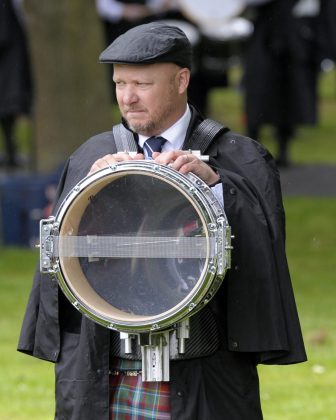 Lurgan Park is filled with the sound of pipes and drums