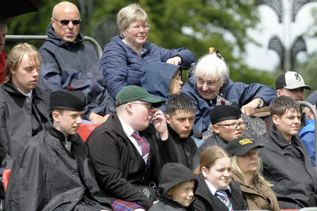 Lurgan Park is filled with the sound of pipes and drums