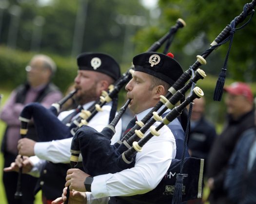 Lurgan Park is filled with the sound of pipes and drums