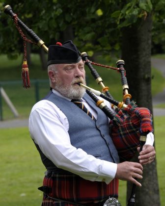 Lurgan Park is filled with the sound of pipes and drums