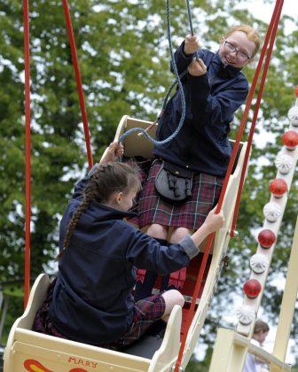 Lurgan Park is filled with the sound of pipes and drums