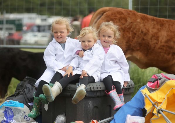 Sarah Jane, Lily, and Leah Lester at the 175th Armagh County Show