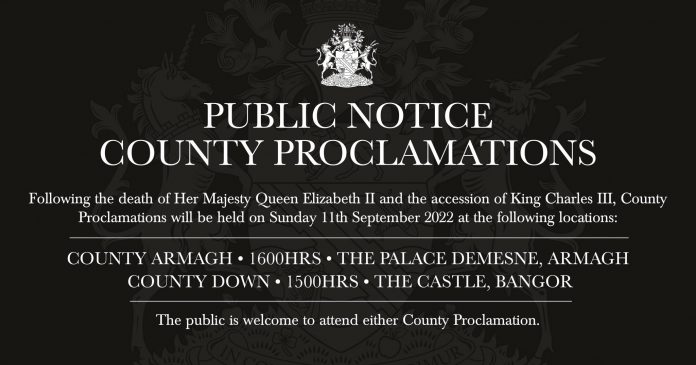 PUBLIC NOTICE COUNTY PROCLAMATIONS