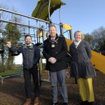 Pictured L-R David Leemon (ABC Council), Lord Mayor Councillor Paul Greenfield and Joan Noade (ABC Council).