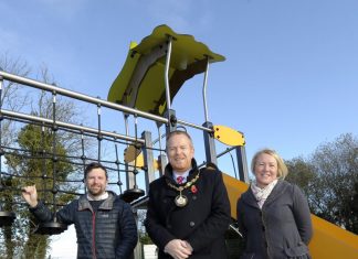 Pictured L-R David Leemon (ABC Council), Lord Mayor Councillor Paul Greenfield and Joan Noade (ABC Council).