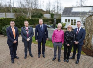 Lord Caine visits F.E. McWilliam Gallery to hear about exciting expansion plans