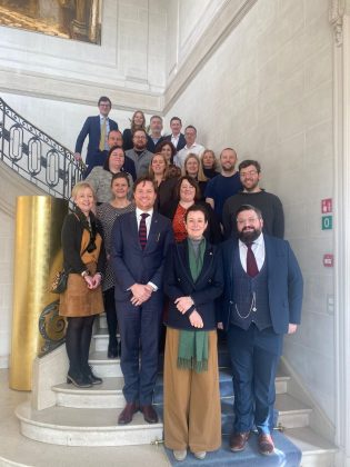 Members of the NI delegation visit Parliament Building - the official residence of the Flemish Government in Brussels.