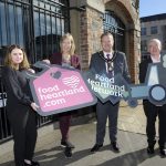 Pictured at the launch of the second Food Heartland Networking Event are Sarah McKnight, Food Heartland Assistant, Nicola Wilson, Head of Economic Development, Lord Mayor of Armagh City, Banbridge and Craigavon, Councillor Paul Greenfield and Kieran Swail, Tourism Innovation Specialist at SRC.