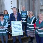 Pictured at the unveiling of the new Adopt-a-Street scheme brand at the Palace, Armagh are L – R, Helen Donnelly (Tullysarran Community Group), Kate Campbell (ABC Council), Deputy Lord Mayor, Cllr Tim McClelland, Paul McCullough (ABC Council), Majella Geraghty (Armagh Volunteer) and Eileen Canavan (Ballymacnab LHLH Group)