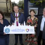 The first phase of the £7 million Lurgan Townscape Heritage Scheme got going in May as £3 million renovation works to four historic properties at 3 & 5 Market Street, 47 High Street and 38 North Street began. Pictured (L-R) at 3 & 5 Market Street, Lurgan is Louise McKinstry (Lurgan Townscape Heritage Partnership Chair), Lord Mayor of Armagh City, Banbridge and Craigavon, Councillor Paul Greenfield, Charlene Stoops (Deputy Chief Executive, ABC Council) and Michael Lavery (Lurgan Townscape Heritage Partnership Vice-Chair).