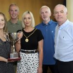 pictured are club officials Patricia O'Hagan (Secretary), Paul Moore (Chairman), Brian O'Hagan (Registration Officer) and Dwyer O'Connor (President).