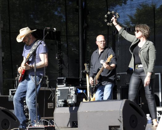 Band playing on stage