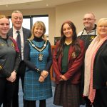 Civic Reception for winning girls football team from St Ronan's College Lurgan