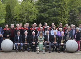 Lord Mayor of Armagh City, Banbridge and Craigavon, Alderman Margaret Tinsley hosted a Civic Reception for Lurgan Cricket Club 1st XI team and officials to celebrate their 2023 season successes in winning the Junior Cup and the Robinson Services Senior League Section 2 and promotion to Section 1.