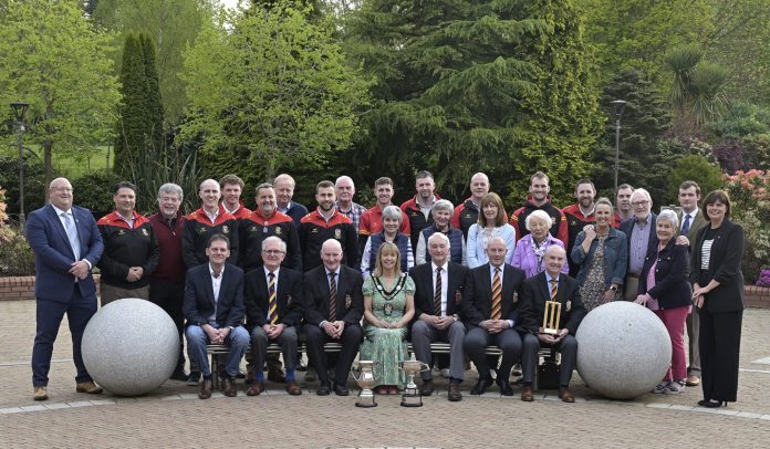 Lord Mayor of Armagh City, Banbridge and Craigavon, Alderman Margaret Tinsley hosted a Civic Reception for Lurgan Cricket Club 1st XI team and officials to celebrate their 2023 season successes in winning the Junior Cup and the Robinson Services Senior League Section 2 and promotion to Section 1.