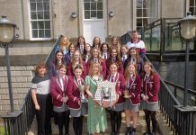 Lord Mayor of Armagh Margaret Tinsley hosts a Reception for Royal School Armagh Hockey Team The Palace Armagh