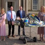Lord Mayor, Alderman Margaret Tinsley welcomes Daniel Kilpatrick and his family to the Palace, Armagh to celebrate his recent British Ultimate Karting Championship win.