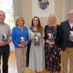 Lord Mayor of Armagh City, Banbridge and Craigavon Sarah Duffy was delighted to host members and Chairperson, Groetti Moore of Armagh Theatre Group to the Palace Armagh to launch the book entitled ‘IMPACT: Armagh’s Train Disaster’.