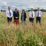Council delegation in the poppy fields of Thiepval